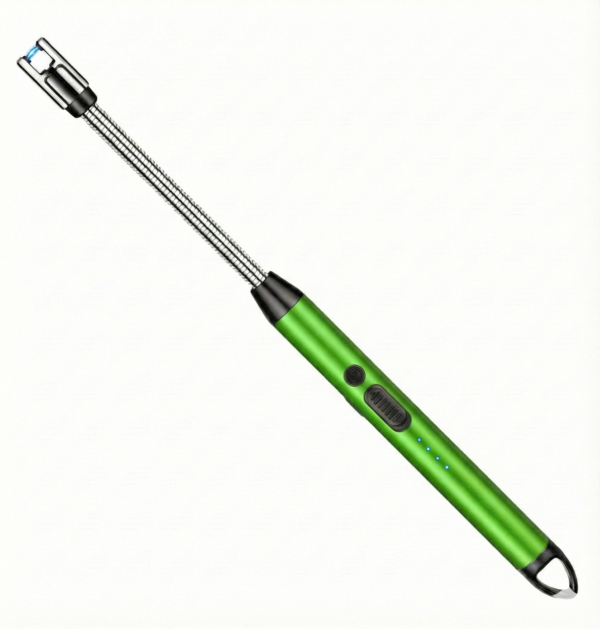 USB Rechargeable Electric Arc Lighter – 360° Flexible Neck, Windproof & Flameless (For Kitchen, Candles, BBQ)