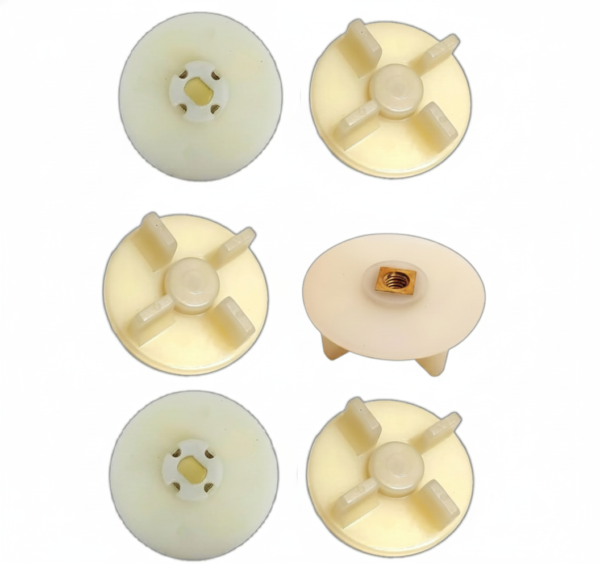 Mixer Grinder Coupler Combo (White) – 2 Jar Couplers + 4 Motor Couplers (Set of 6 Pcs) – Universal Spare Parts