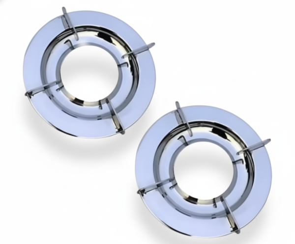 Steel Round Pan Support Stand With Ring | Pin-to-Pin 18.5 CM | Diameter 20.5 CM | before ordering to ensure the 18.5 cm pin-to-pin distance matches.