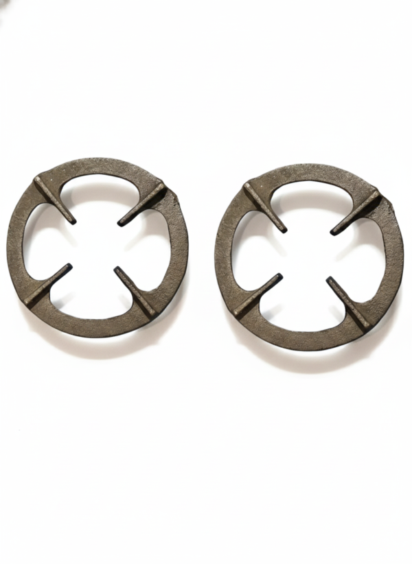 Gas Stove Mini Pan Support Stand (Set of 2) – Heavy Iron 14cm Adapter for Small Utensils (Tadka, Milk, Espresso)