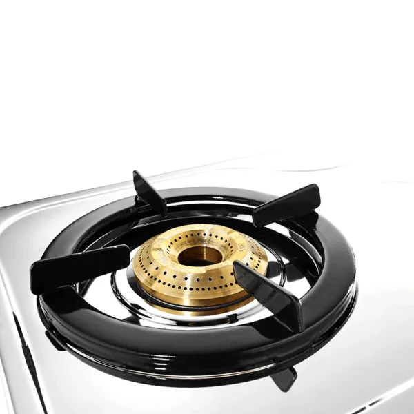 Gas Stove Patra Pan Support (Round) – Black Burner Stand for Steel Stoves (16.5cm - 17cm Pin Distance)