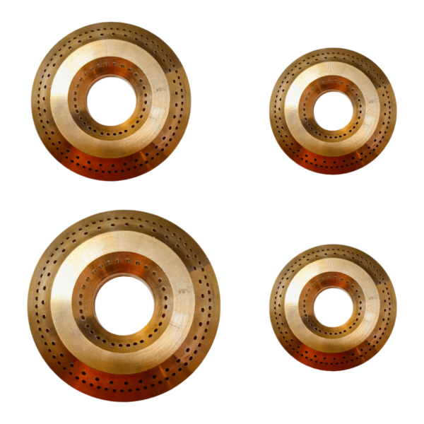 Glass Top Gas Stove Burner Cap Set (2 Small, 1 Medium, 1 Jumbo) – Top Lids (Pack of 4) – Check Measurements