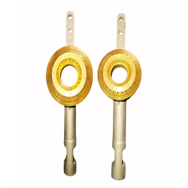 Regular Gas Stove Burner Set (Small & Large) – Heavy Brass Heads for Stainless Steel Body Stoves (Set of 2)