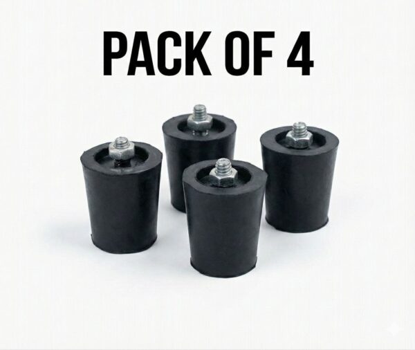 Gas Stove Rubber Legs (Small Size - 5cm) – Anti-Skid Replacement Feet for 3 & 4 Burner Stoves (Set of 4)