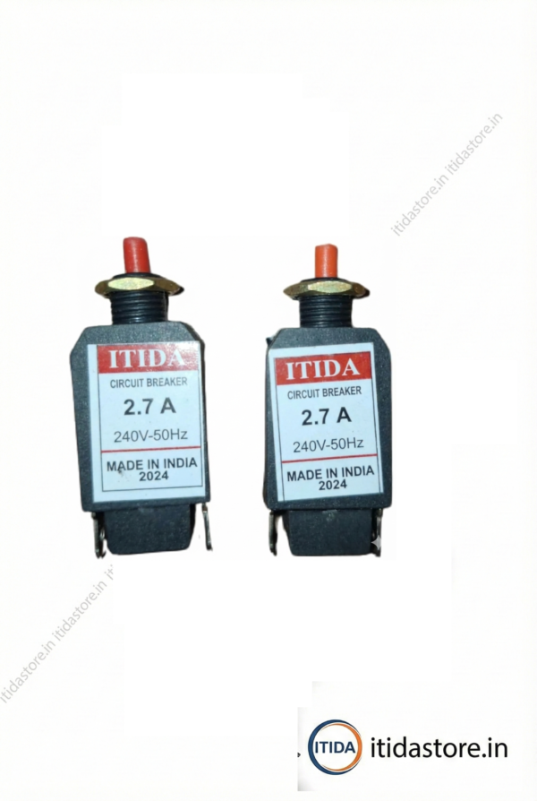 Mixer Grinder Overload Protector Switch (Circuit Breaker) – Red Reset Button | Protects Motor from Burning