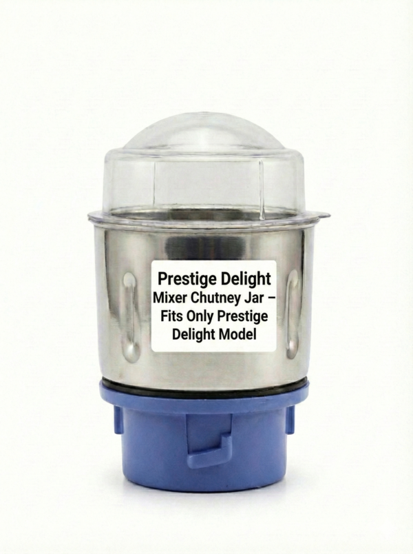 Itida® Chutney Jar Compatible with Prestige Delight Mixer Grinder Only – Small Stainless Steel Jar (Replacement Part)