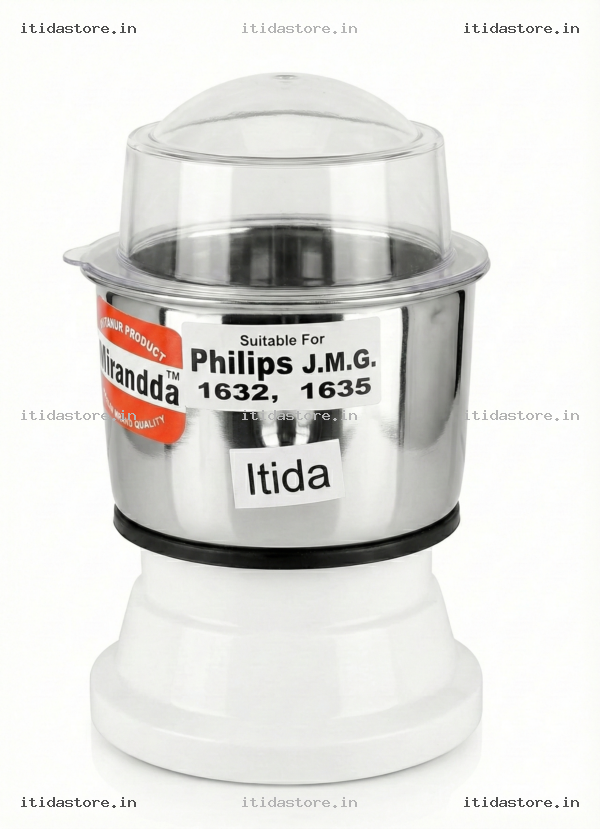 Itida® Mixer Jar Compatible with Philips JMG HL1632 & HL1635 Models Only – Heavy Duty Stainless Steel Replacement