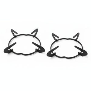 Pigeon Aster 2 Burner Gas Stove Pan Support Replacement - Black Metal (Pack of 2)